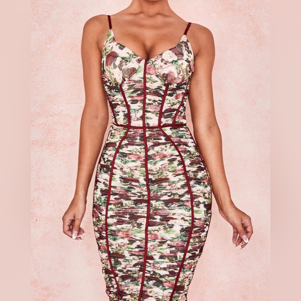 House of CB Floral Camouflage Dress